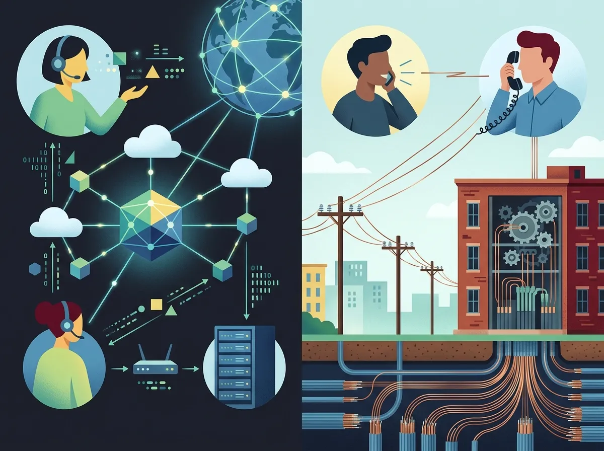 What is the difference between VoIP and a traditional phone system?
