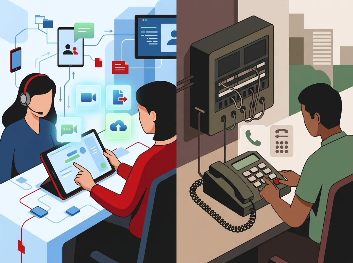 What is the difference between VoIP and a traditional phone system?