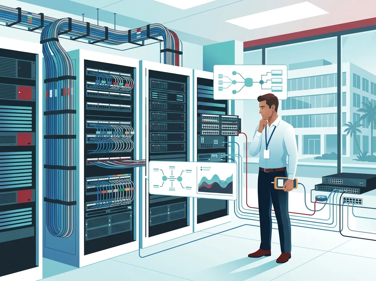 Professional structured cabling services for businesses in Tampa