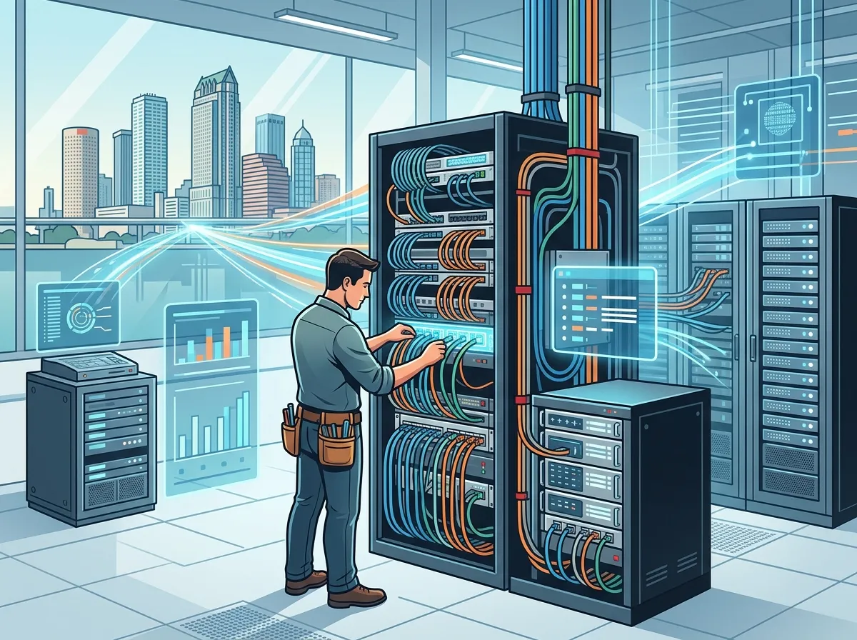 Commercial network cabling contractor in Tampa Florida