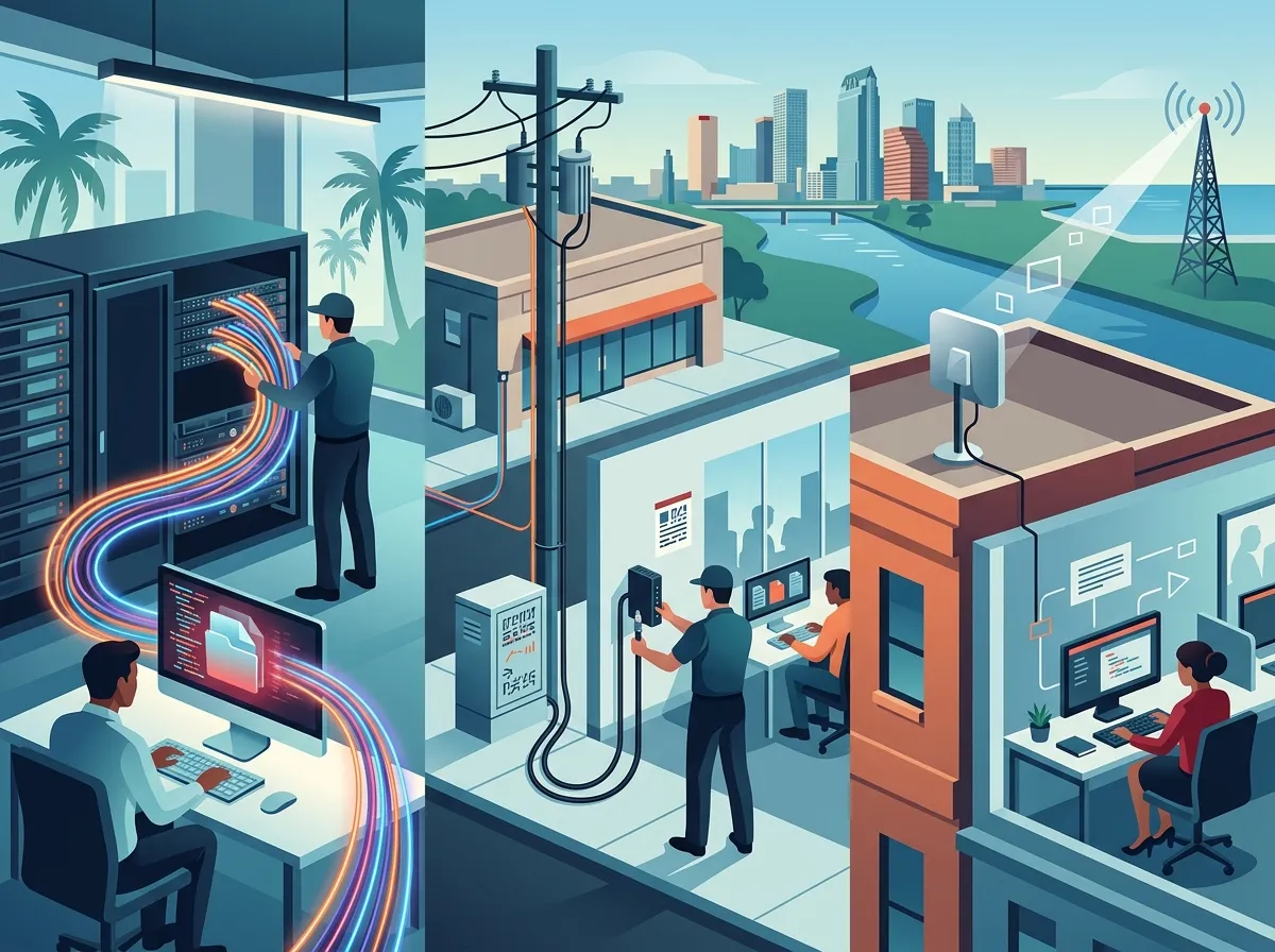 Compare business internet providers in Tampa Florida