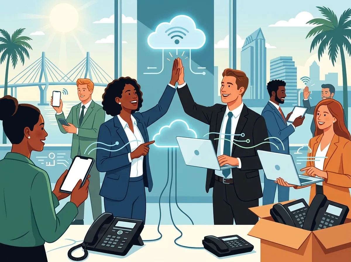 How do I switch my business phone system to the cloud in Tampa?