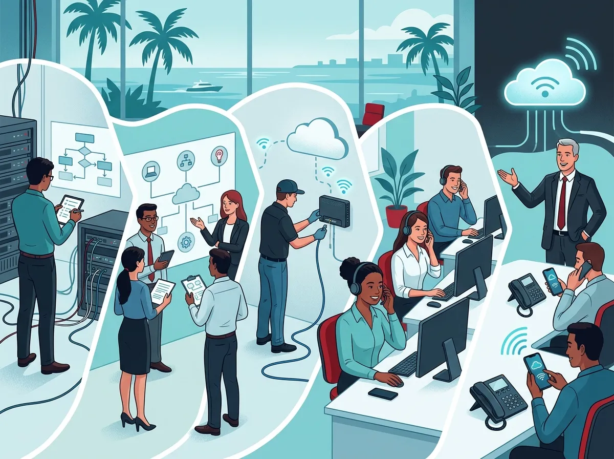 How do I switch my business phone system to the cloud in Tampa?
