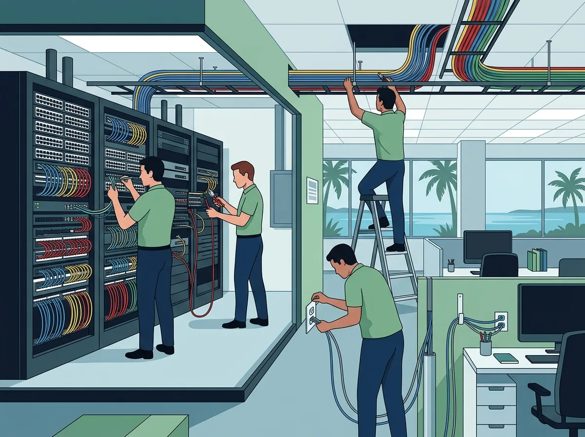 Network cabling installation and setup in Tampa Bay