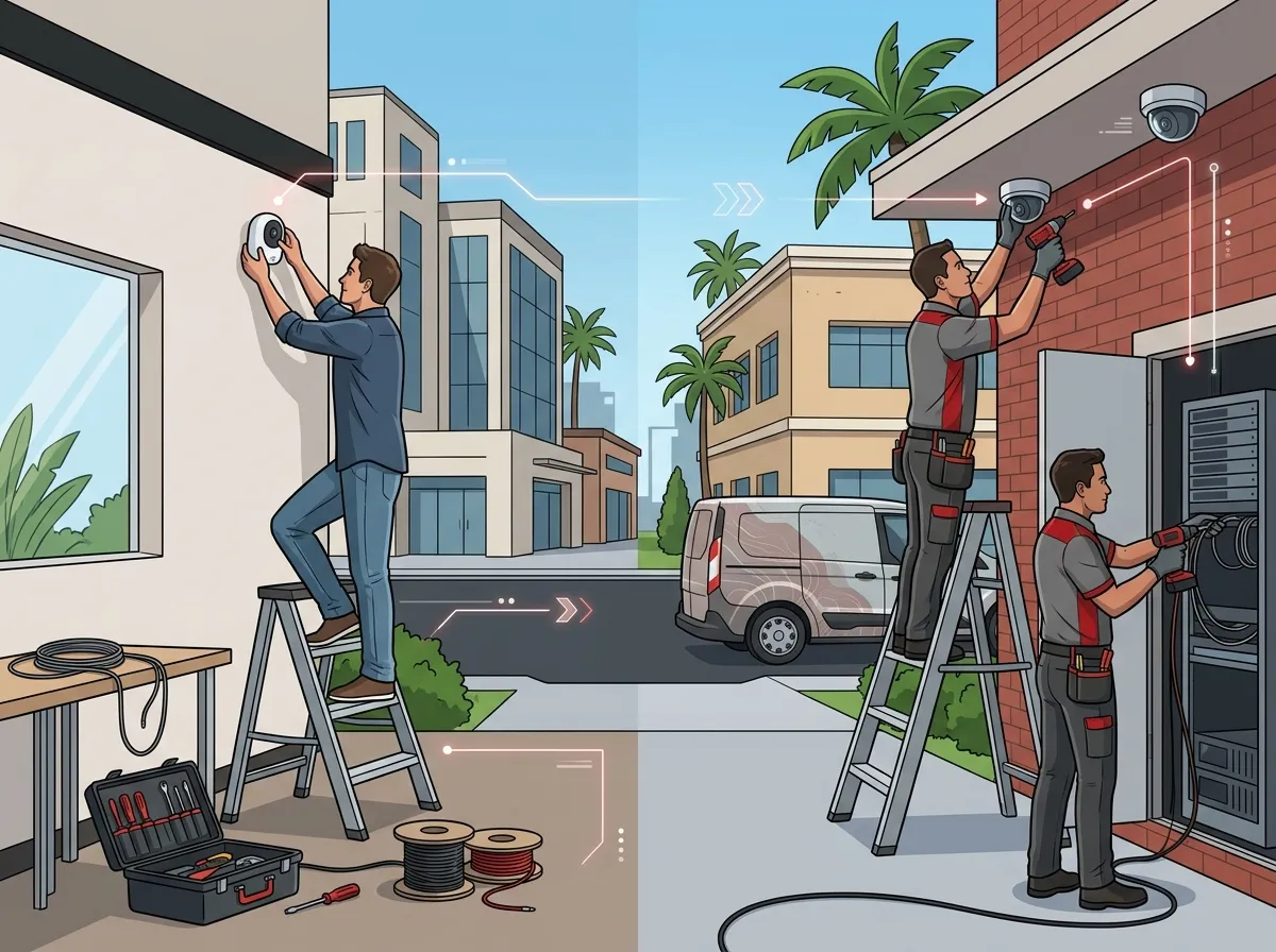 Business video surveillance installation in Tampa Florida