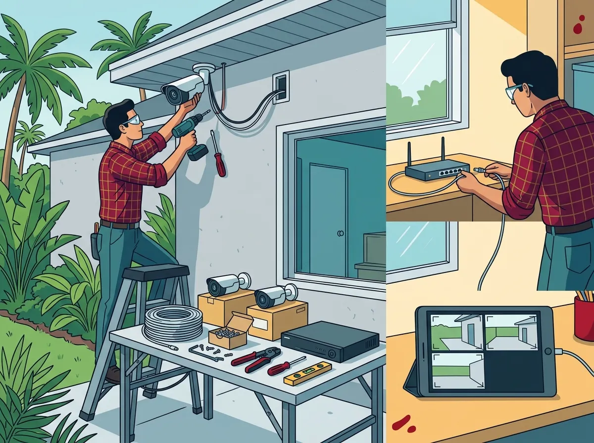 Business video surveillance installation in Tampa Florida