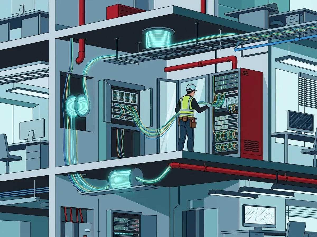 Fiber optic cabling services for commercial buildings in Tampa