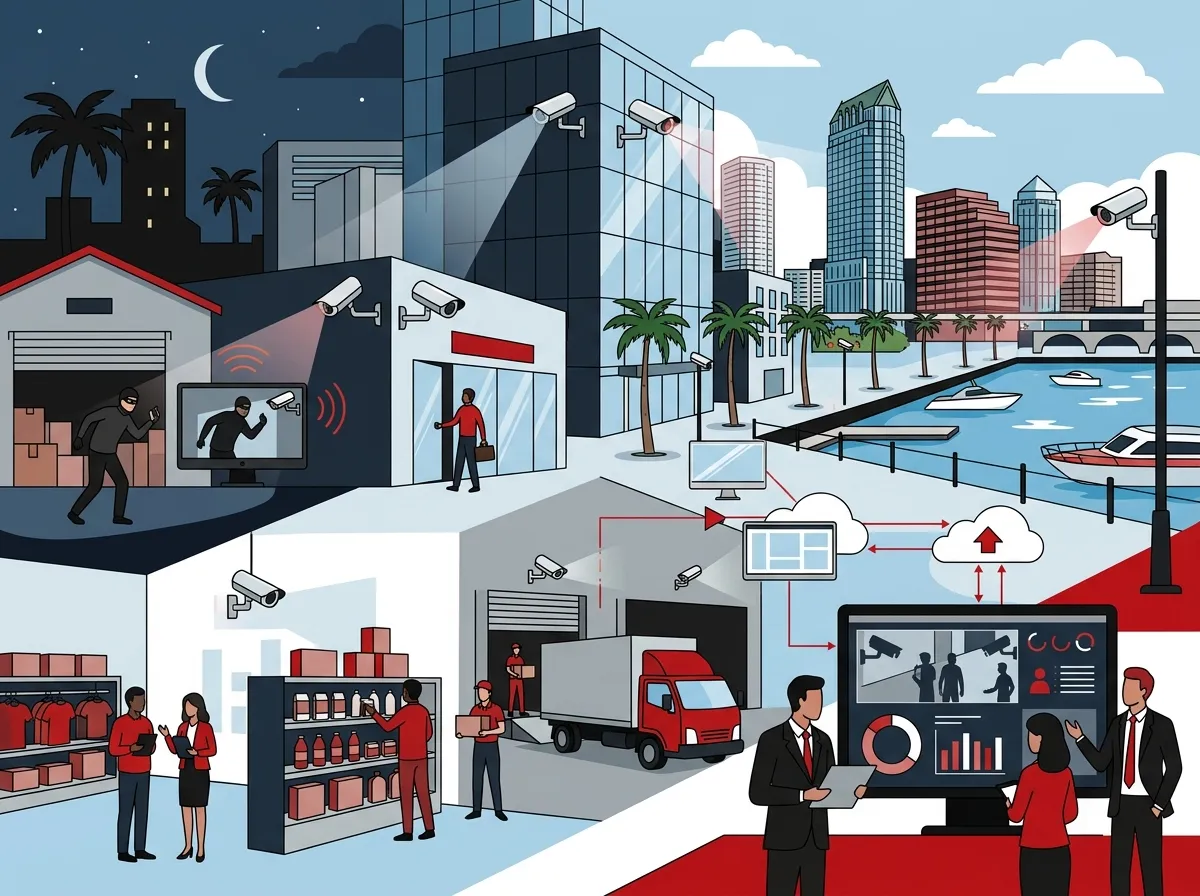 What are the best security camera brands for businesses in Tampa Florida?
