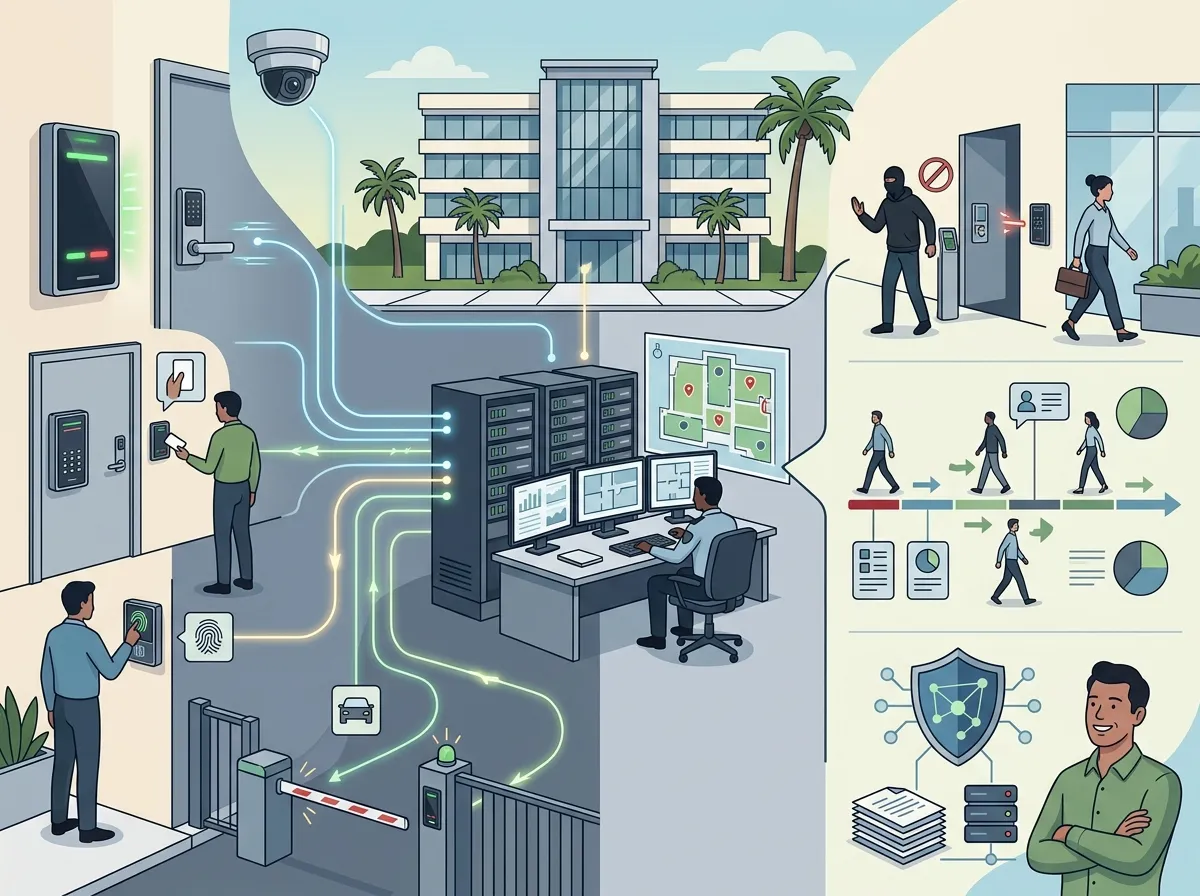 Commercial access control installation in Tampa Florida
