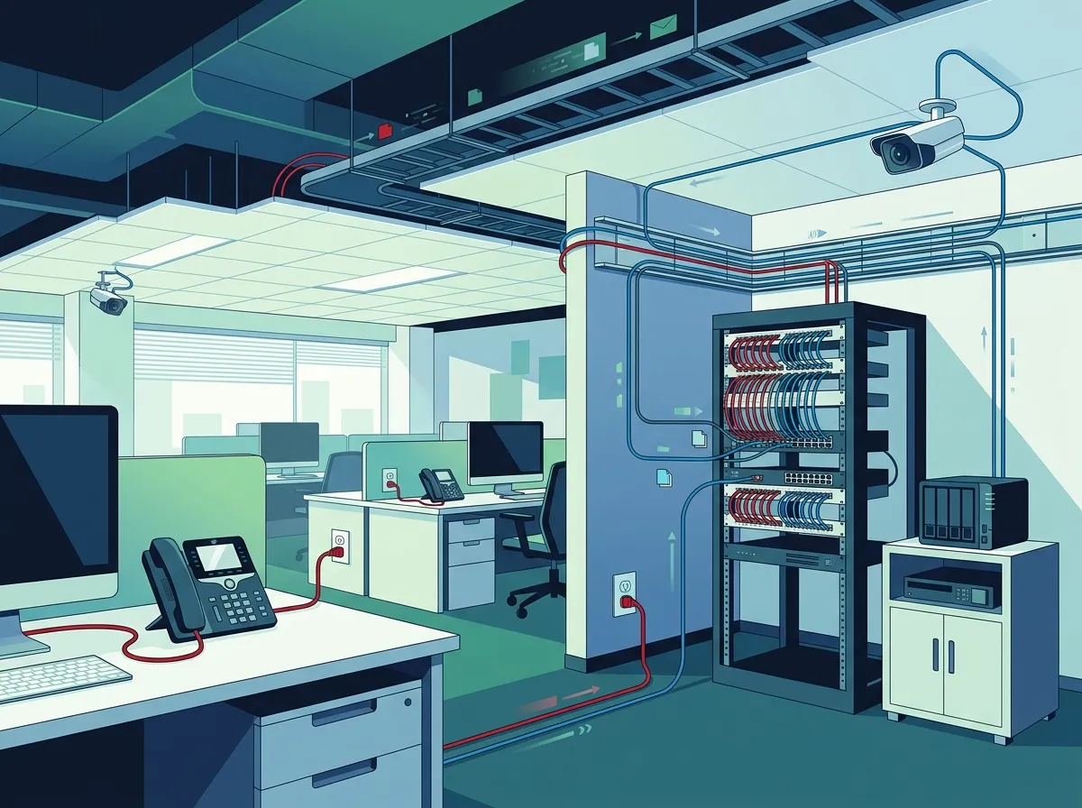 Can structured cabling support VoIP phones and security cameras in Tampa?