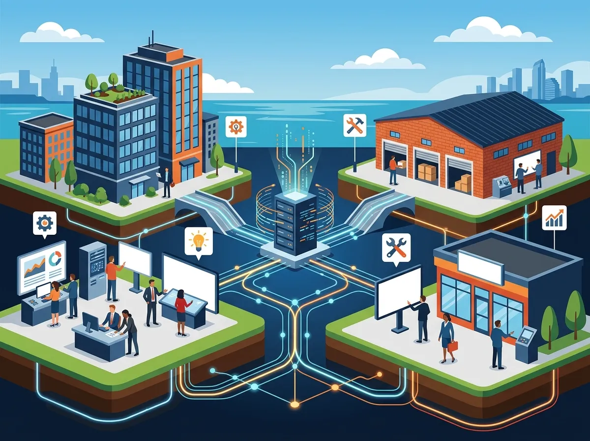 How do I connect multiple business locations with one network in Tampa?
