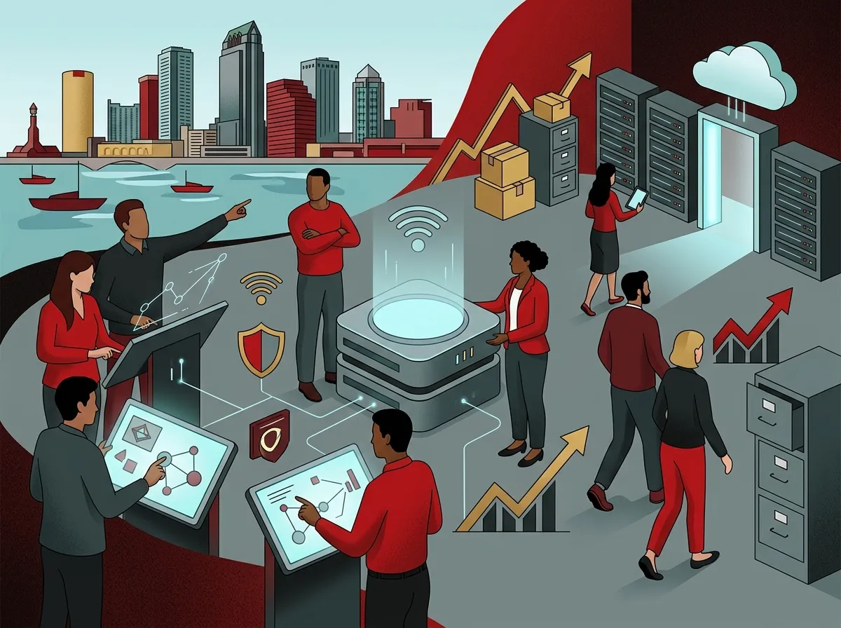 Commercial cloud surveillance system installation in Tampa Bay