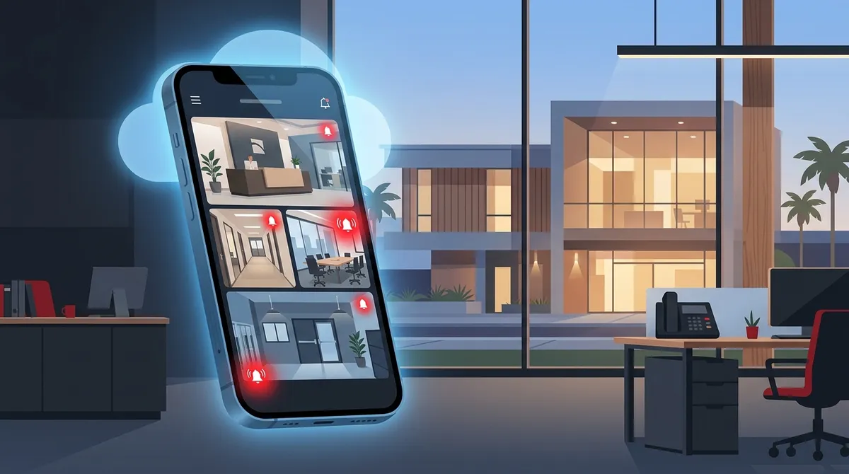 Can I Monitor My Tampa Business Security Cameras From My Phone?