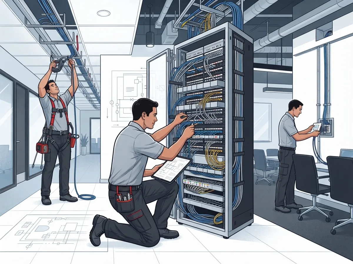 structured cabling contractor Spring Hill