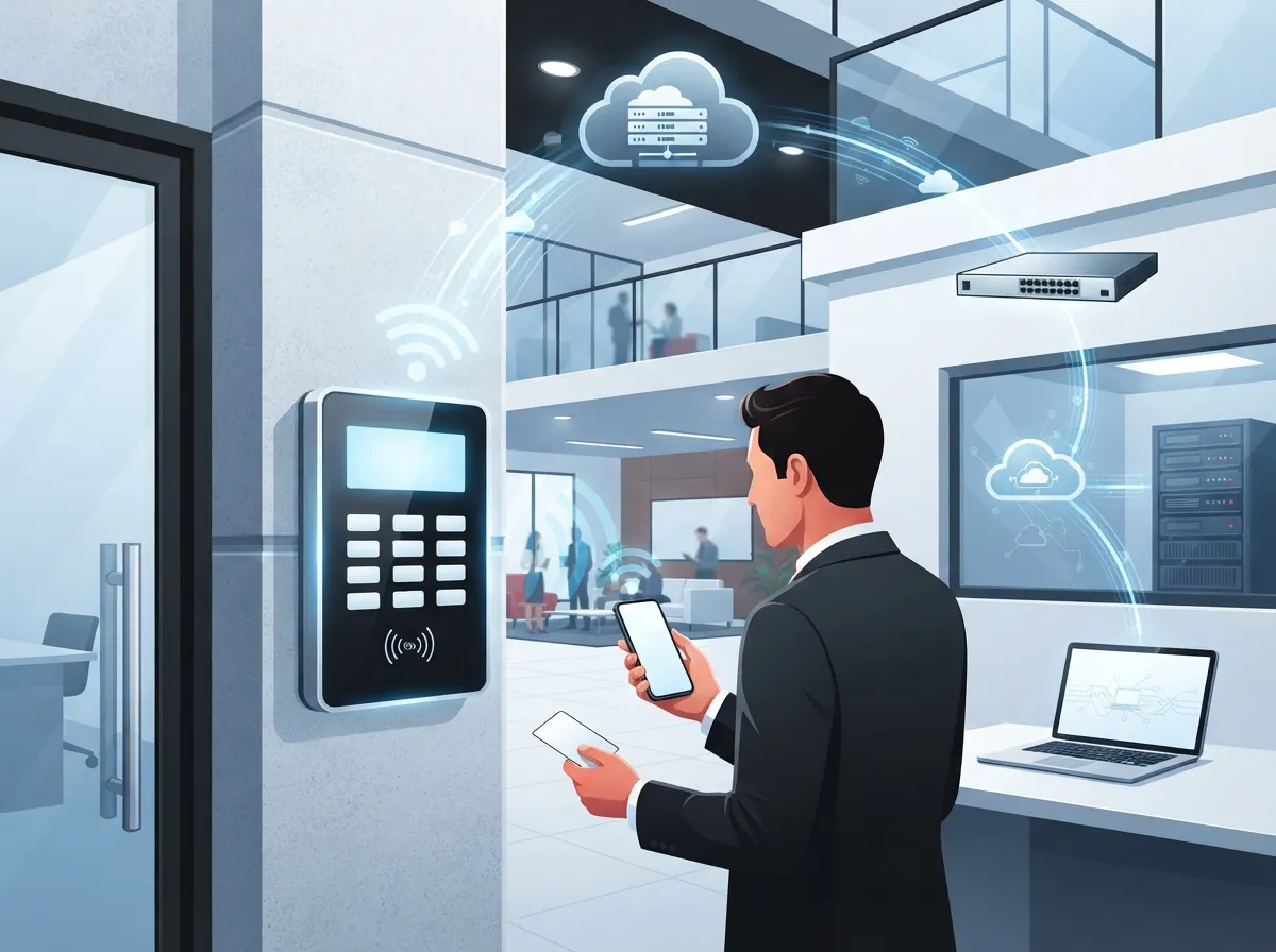 cloud access control keypad