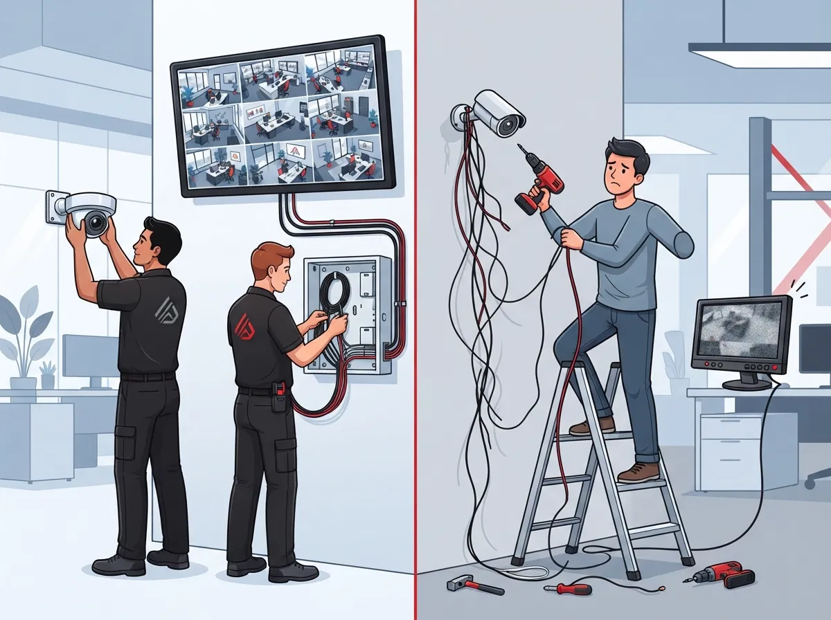 business security camera installation