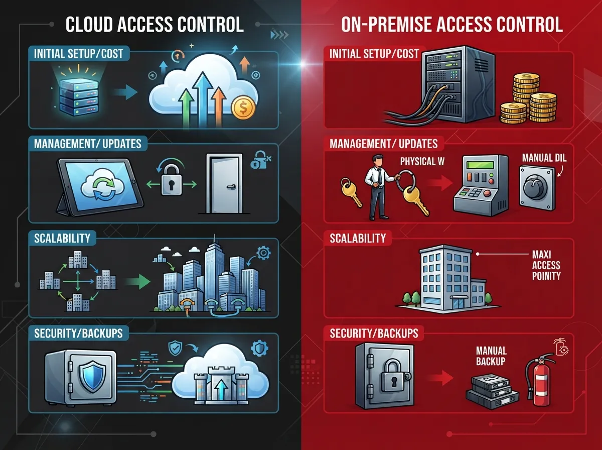 cloud access control vs on premise