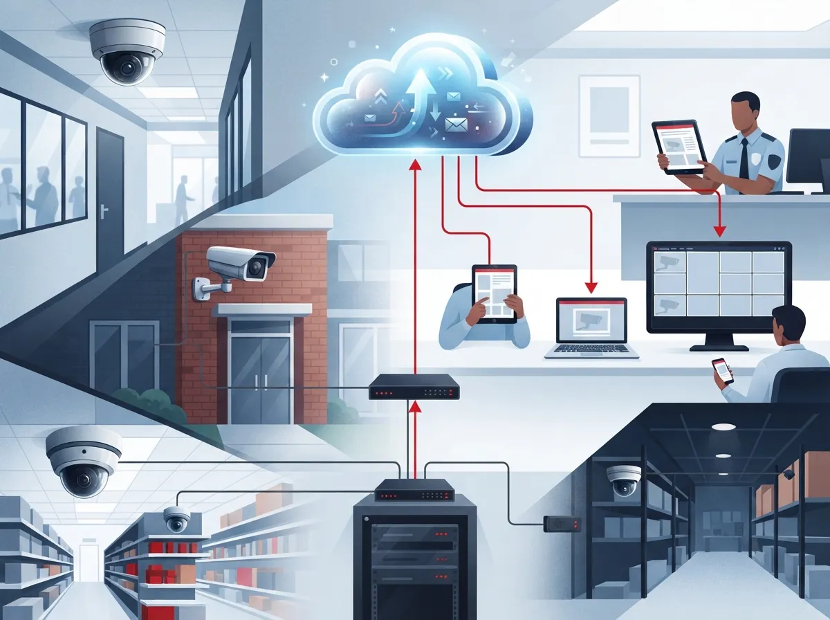 commercial security camera systems cloud
