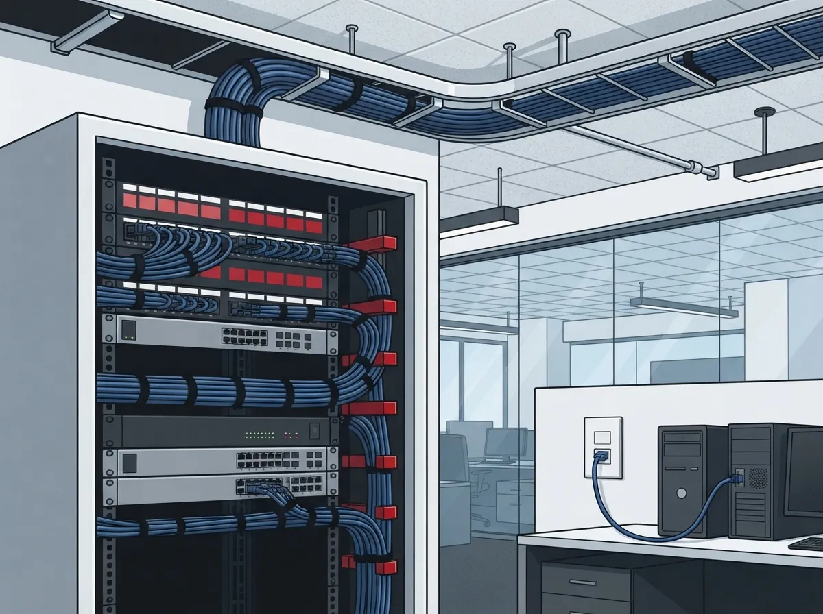 cat5e cabling for offices