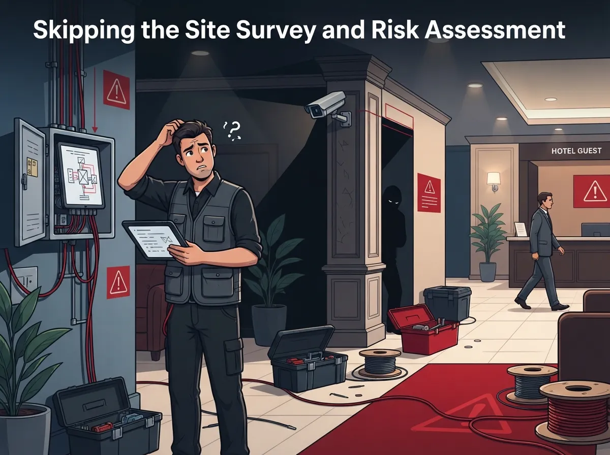 hotel security camera installation