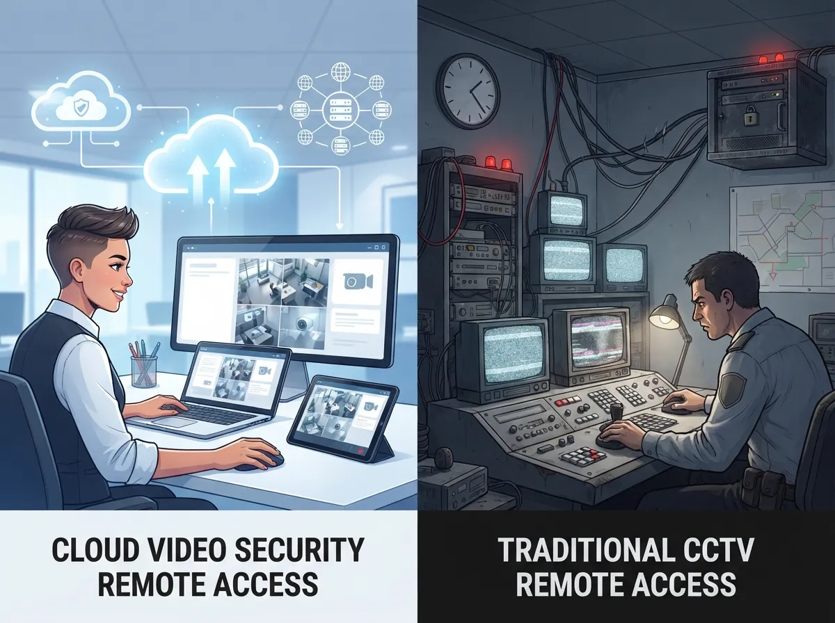 cloud video security vs traditional cctv
