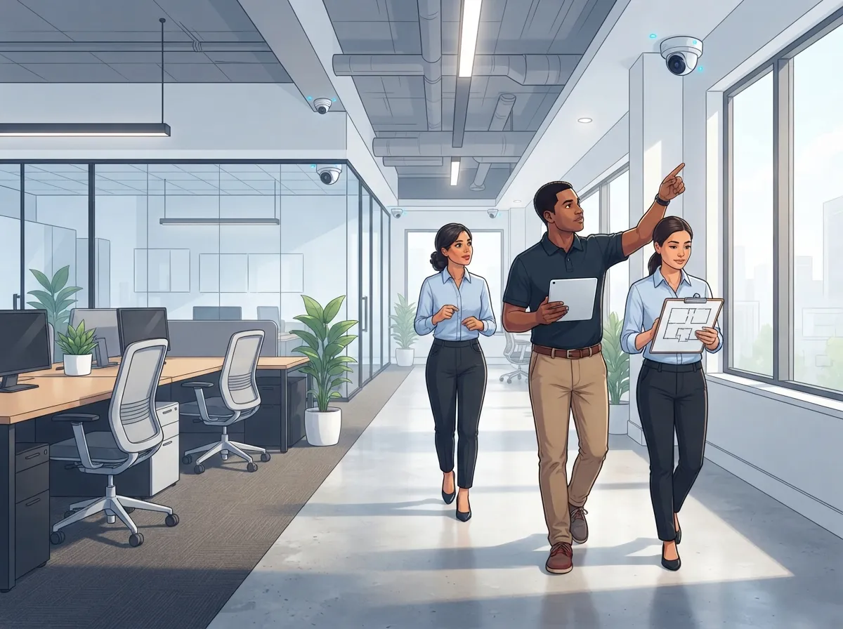 how to install security cameras for business