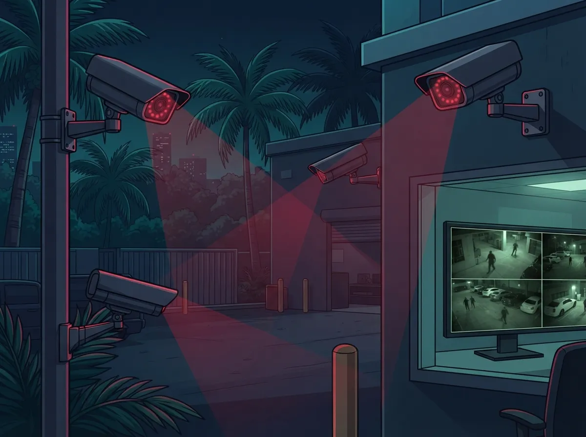 cloud video security with night vision