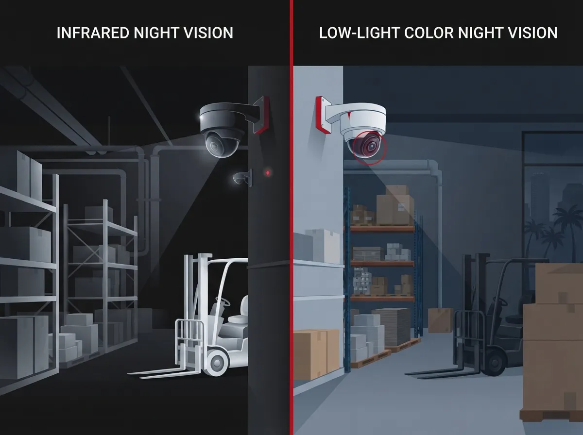 cloud video security with night vision