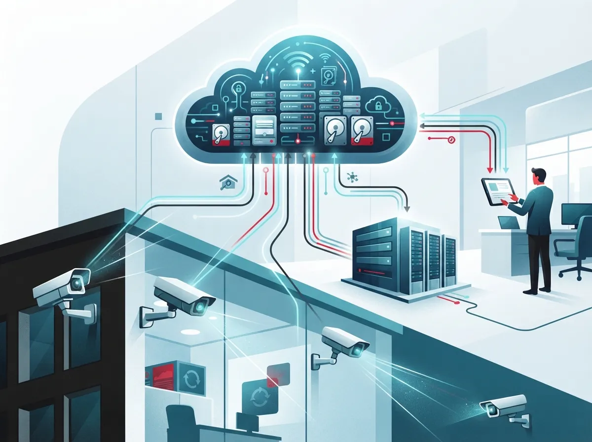 cloud video security with backup