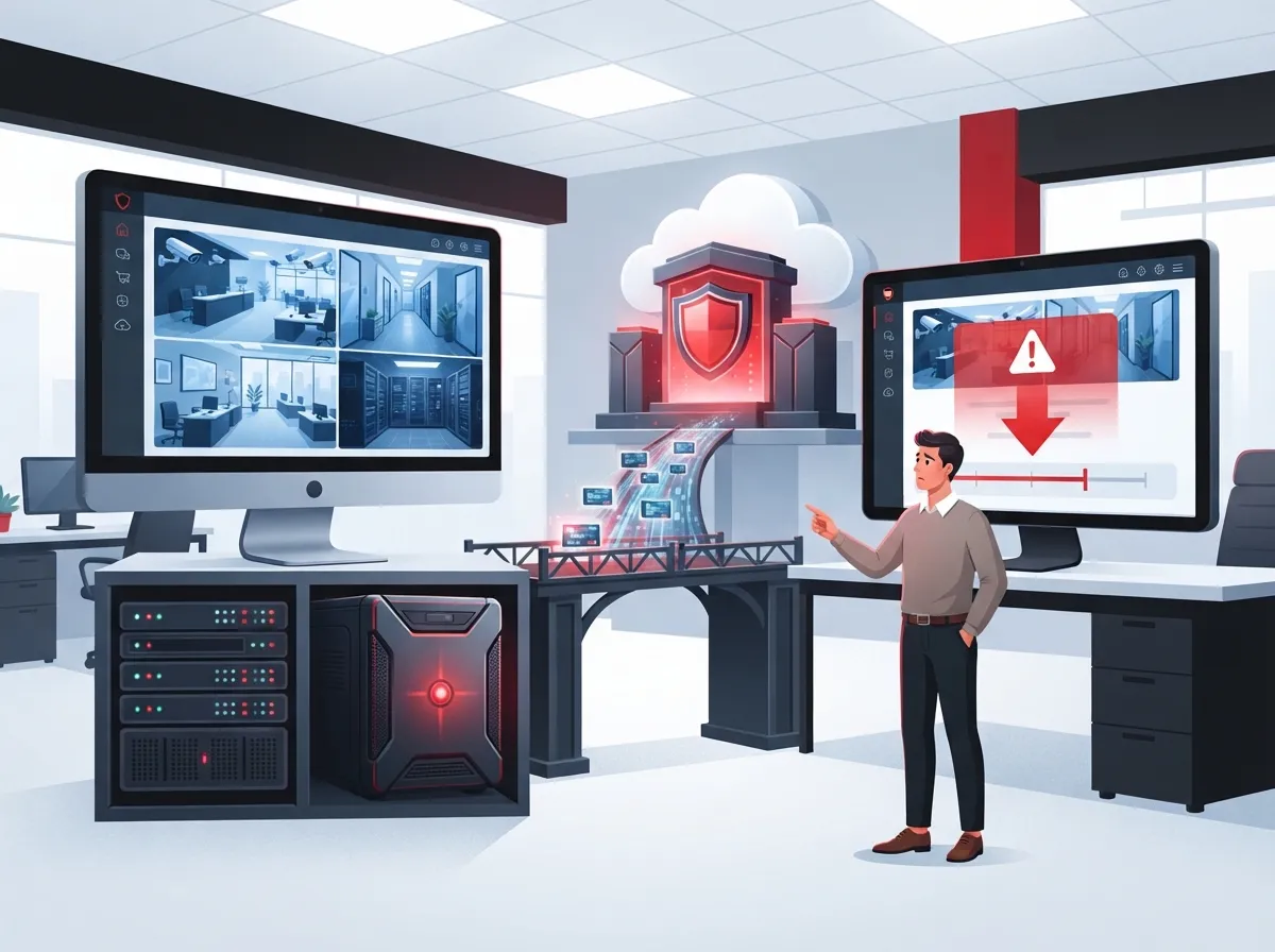 cloud video security with backup