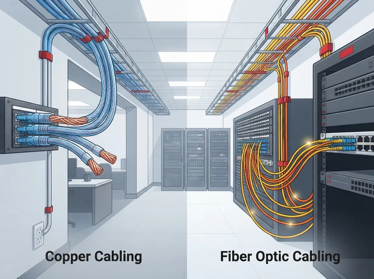 copper vs fiber cabling