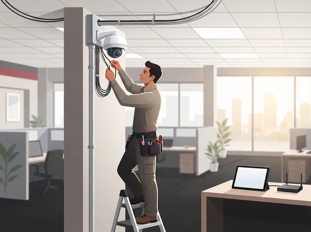 security camera installation process