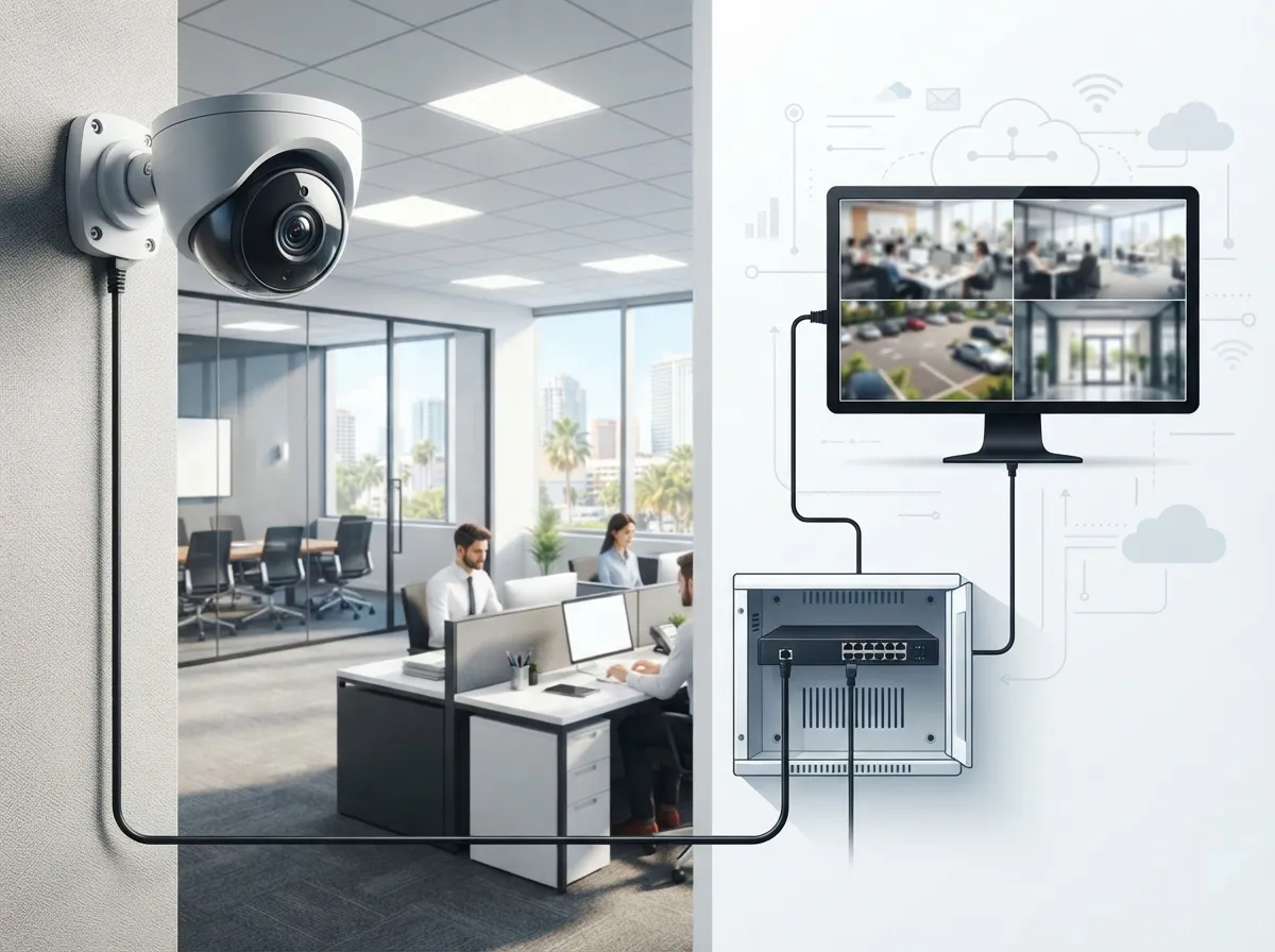 security camera installation process