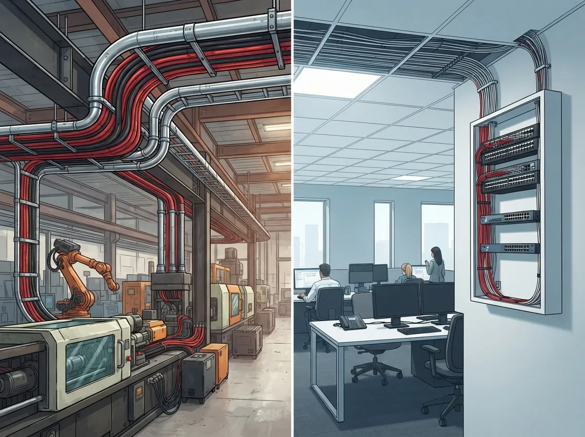manufacturing facility cabling