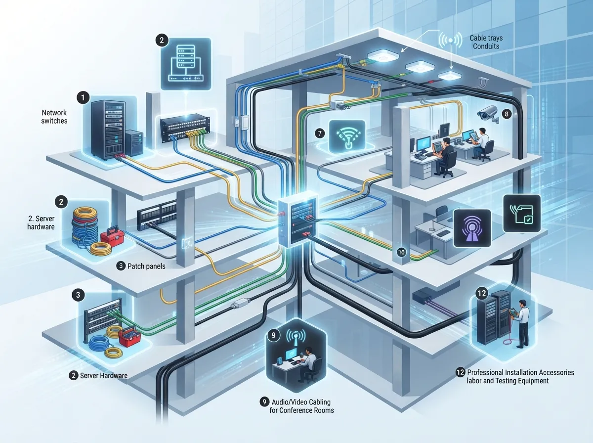 cabling expenses for new office